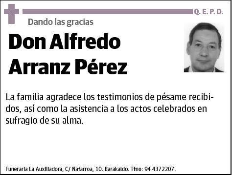 ARRANZ PEREZ,ALFREDO