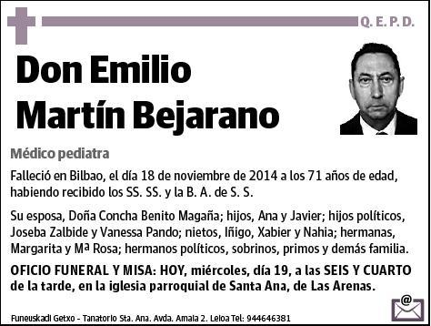 MARTIN BEJARANO,EMILIO