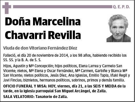 CHAVARRI REVILLA,MARCELINA