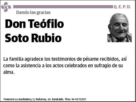 SOTO RUBIO,TEOFILO