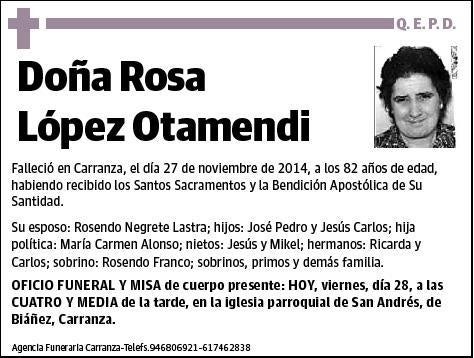 LOPEZ OTAMENDI,ROSA