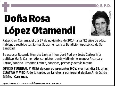 LOPEZ OTAMENDI,ROSA