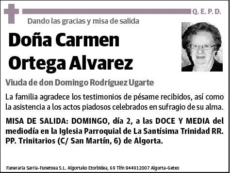 ORTEGA ALVAREZ,CARMEN