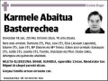 ABAITUA BASTERRECHEA,KARMELE