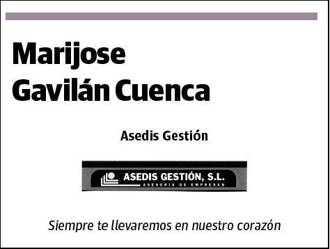 GAVILAN CUENCA,MARIA JOSE