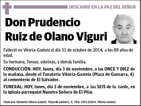 RUIZ DE OLANO VIGURI,PRUDENCIO