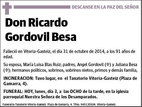 GORDOVIL BESA,RICARDO