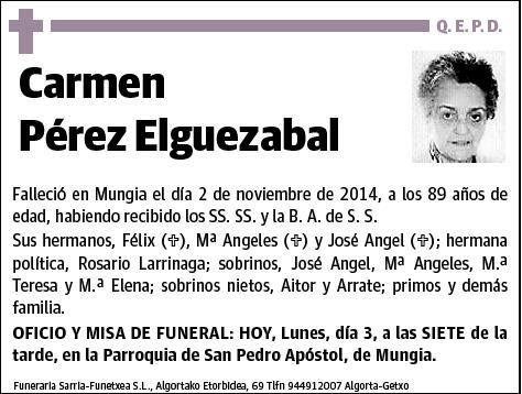 PEREZ ELGUEZABAL,CARMEN