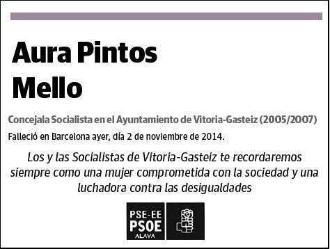 PINTOS MELLO,AURA