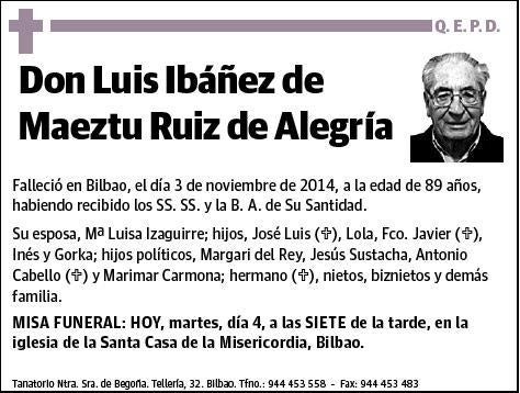 IBAÑEZ DE MAEZTU RUIZ DE ALEGRIA,LUIS