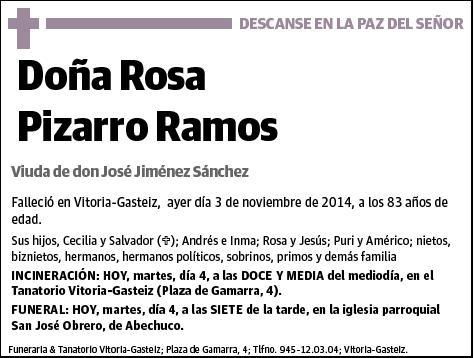 PIZARRO RAMOS,ROSA