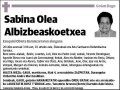 OLEA ALBIZBEASKOETXEA,SABINA