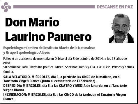 LAURINO PAUNERO,MARIO