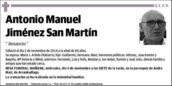 JIMENEZ SAN MARTIN,ANTONIO MANUEL