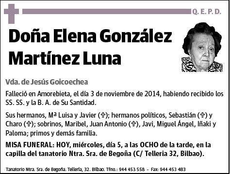 GONZALEZ MARTINEZ LUNA,ELENA