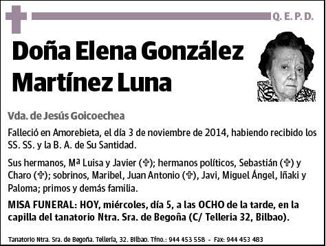 GONZALEZ MARTINEZ LUNA,ELENA