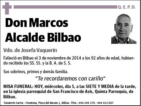 ALCALDE BILBAO,MARCOS