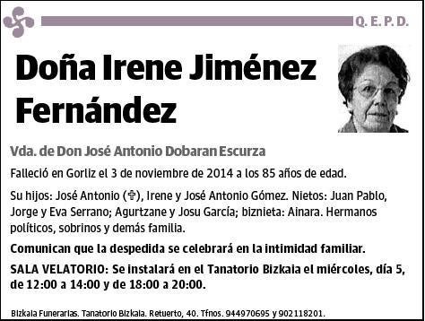 JIMENEZ FERNANDEZ,IRENE