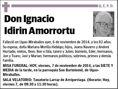 IDIRIN AMORRORTU,IGNACIO