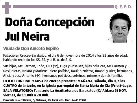 JUL NEIRA,CONCEPCION