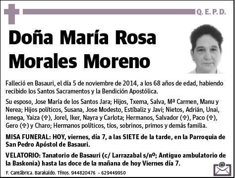 MORALES MORENO,MARIA ROSA