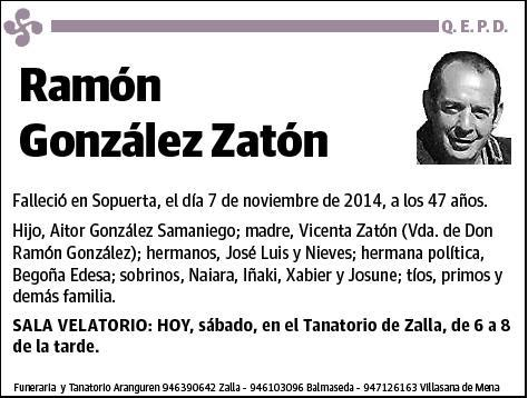 GONZALEZ ZATON,RAMON