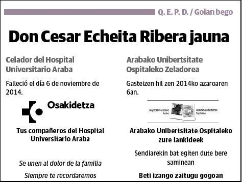 ECHEITA RIBERA,CESAR