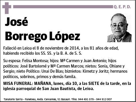 BORREGO LOPEZ,JOSE