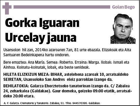 IGUARAN URCELAY,GORKA