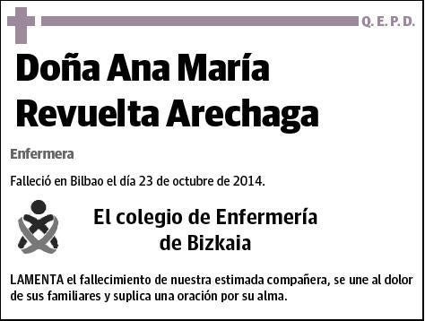 REVUELTA ARECHAGA,ANA MARIA