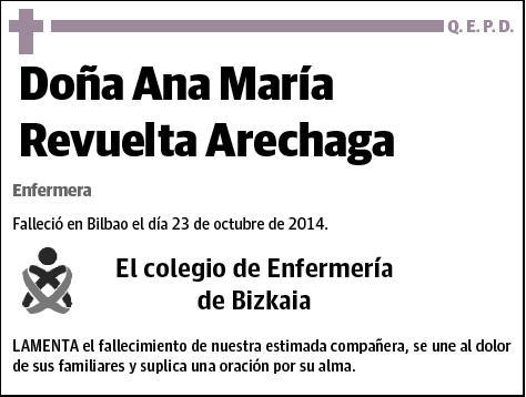 REVUELTA ARECHAGA,ANA MARIA