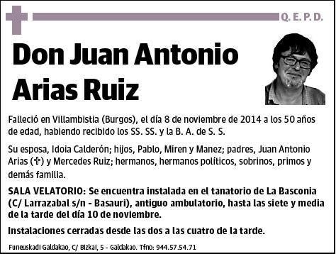 ARIAS RUIZ,JUAN ANTONIO