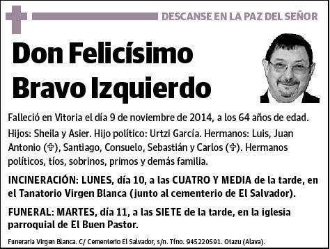 BRAVO IZQUIERDO,FELICISIMO