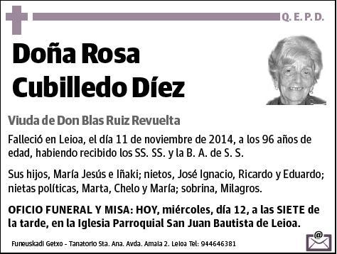 CUBILLEDO DIEZ,ROSA