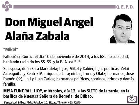 ALAÑA ZABALA,MIGUEL ANGEL