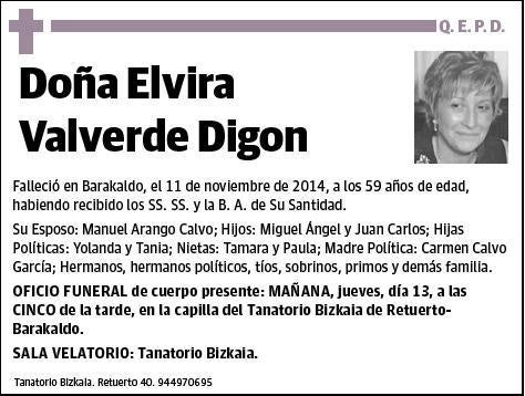 VALVERDE DIGON,ELVIRA