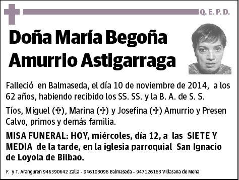 AMURRIO ASTIGARRAGA,MARIA BEGOÑA