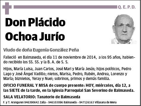 OCHOA JURIO,PLACIDO