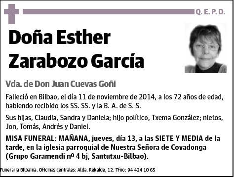 ZARABOZO GARCIA,ESTHER