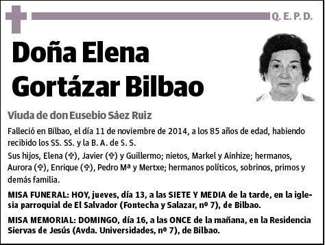 GORTAZAR BILBAO,ELENA