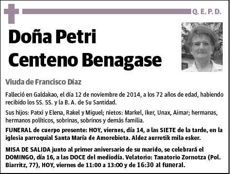 CENTENO BENAGASE,PETRI