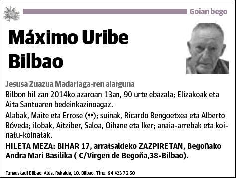 URIBE BILBAO,MAXIMO