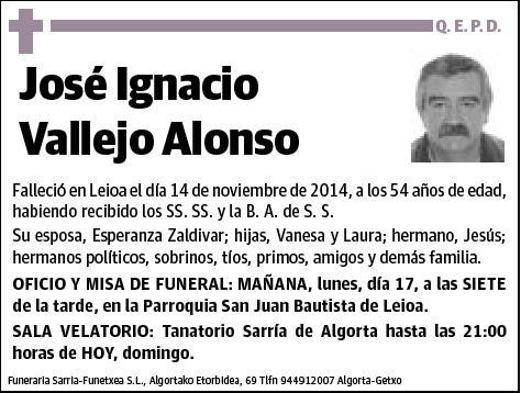 VALLEJO ALONSO,JOSE IGNACIO