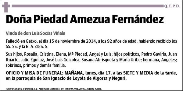 AMEZUA FERNANDEZ,PIEDAD