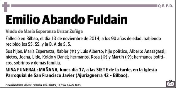 ABANDO FULDAIN,EMILIO