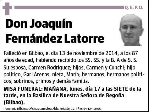 FERNANDEZ LATORRE,JOAQUIN