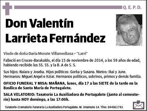 LARRIETA FERNANDEZ,VALENTIN