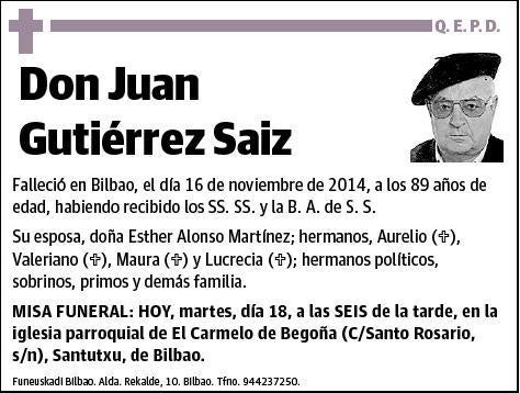 GUTIERREZ SAIZ,JUAN