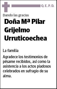 GRIJELMO URRUTICOECHEA,Mª PILAR