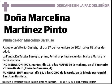 MARTINEZ PINTO,MARCELINA